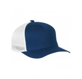 Baseball Caps Men's Two-Tone Stretch Mesh Fitted Cap - Navy - CJ12CLUJULD $30.53