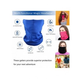 Balaclavas 5pcs Bandana Face Mask Neck Gaiter- Sports Scarf Mask Tube Headwear for Women And Men - Group 6 Ac03 - C8198NA07ST...