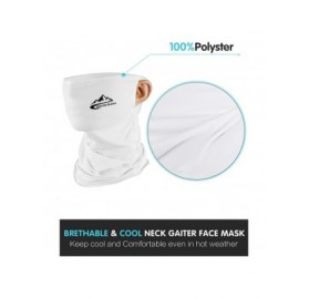 Balaclavas Cooling Ear Loops Neck Gaiter Bandana Mask Face Scarf Balaclava for Men & Women - 11-white - CN197NYZD5L $9.27