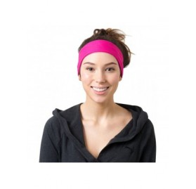 Headbands Yoga Headbands Women Men - Solid Pink - C5186LQ3CII $13.77