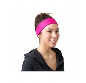 Headbands Yoga Headbands Women Men - Solid Pink - C5186LQ3CII $13.77