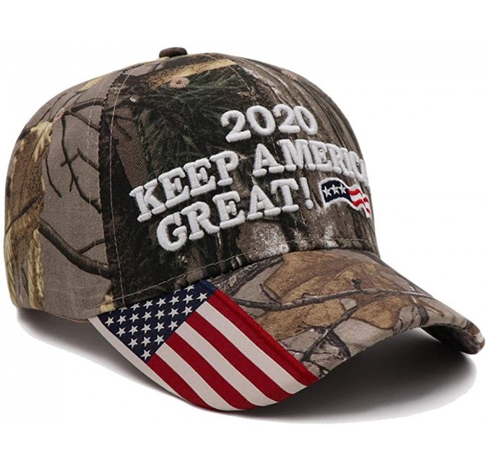 Baseball Caps Trump 2020 Keep America Great Campaign Embroidered USA Flag Hats Baseball Trucker Cap for Men and Women - C318Y...