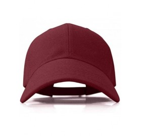 Baseball Caps Plain Adjustable Baseball Cap Classic Adjustable Hat Men Women Unisex Ballcap 6 Panels - Wine/Pack 2 - CY192WRO...