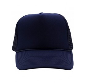 Baseball Caps Premium Trucker Cap Modern Summer Urban Style Cap - Adjustable Snapback - Unisex Design - Mesh Back - Navy - C5...