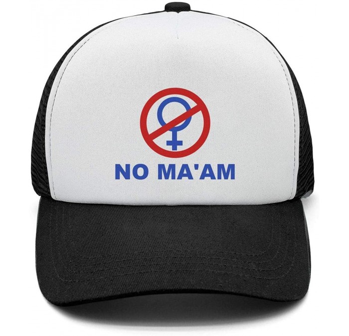 Baseball Caps No Ma'am - Vintage Style Trucker Hat Retro Mesh Cap - No Ma'am-10 - CR18LE85MGC $33.65