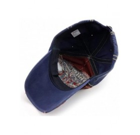 Baseball Caps Unisex Vintage Distressed Washed Cotton Baseball Hat Cap for Men Women - Wine Red - C518SEG8Y4Z $20.00