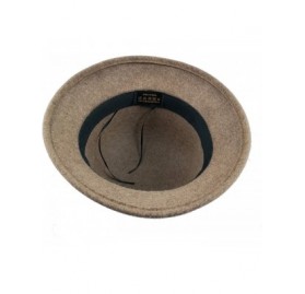 Sun Hats Cloche Hats for Women 100% Wool Fedora Bucket Bowler Hat 1920s Vintage Kentucky Derby Church Party Hats - Kaki - CQ1...