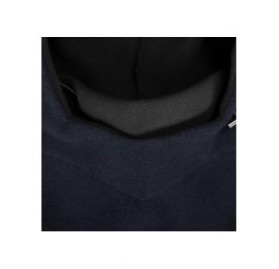 Balaclavas Balaclava Windproof Ski Face Mask for Women- Soft Warm Fleece Winter Hat - 06. Navy Blue & Black - CL12O6G05RG $9.53