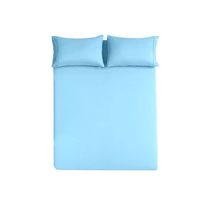 Skullies & Beanies Great American Store Bed Sheet - Solid Light Blue - C218ISNR5CT $47.66