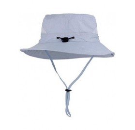 Sun Hats Outdoor Sun Protection Fishing Hat Wide Brim Breathable Bucket Safari Boonie Cap for Men and Women - Light Gray - CS...