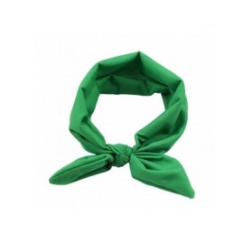 Headbands Elastic Hairband Bandana Headband Decoration - Green - CR18GNWOSDM $5.85