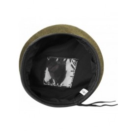 Berets AYPOW Berets Ladies Military Leather - Style A-green - CL18UZTY440 $11.51