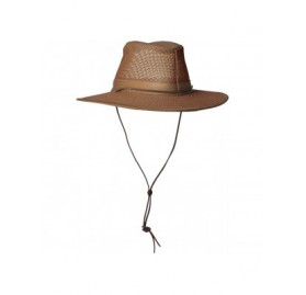 Sun Hats Aussie Breezer 5310 Cotton Mesh Hat - Earth - CI112VGJGNF $89.82