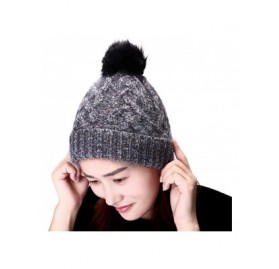 Skullies & Beanies Womens Winter Hats- Knit Hats for Women Winter- Slouchy Beanie Women Knit Hats Skull Caps - Grey - CK18W74...