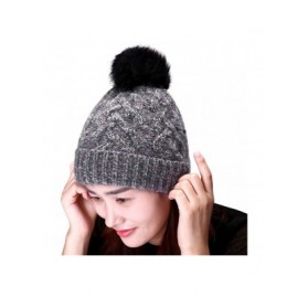 Skullies & Beanies Womens Winter Hats- Knit Hats for Women Winter- Slouchy Beanie Women Knit Hats Skull Caps - Grey - CK18W74...