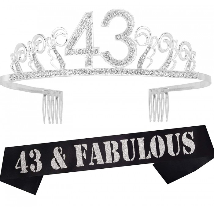 Headbands Birthday Supplies Fabulous Glitter Crystal - CK18AI6Z5D8 $10.72