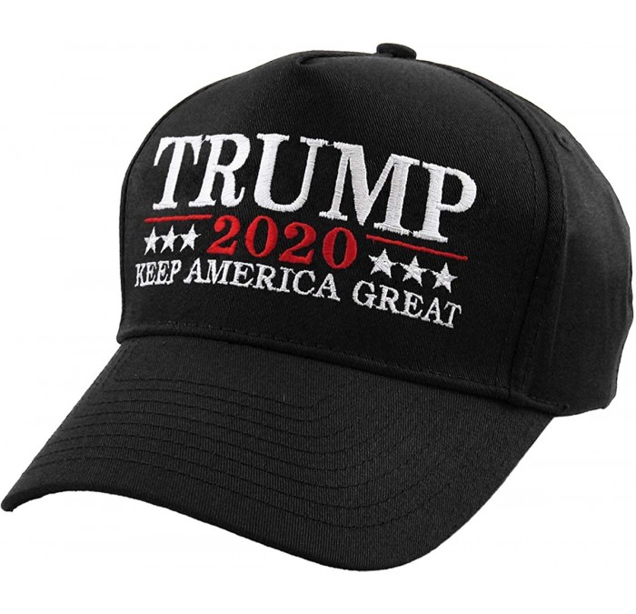 Baseball Caps Make America Great Again Our President Donald Trump Slogan with USA Flag Cap Adjustable Baseball Hat Red - CT18...