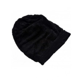 Skullies & Beanies Winter Beanie Hat Scarf Set Wool Warm Knit Hat Slouchy Warm Snow Thick Skull Cap for Men Women - Nc Navy -...