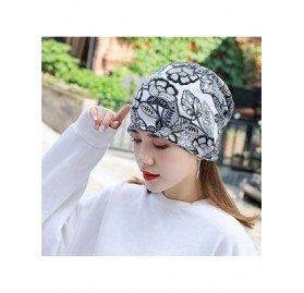 Skullies & Beanies Slouchy Beanie Skull Cap Hat Infinity Scarf Soft Chemo Hats for Cancer - 2 Pack Grey+pink - CG18QQMXYY3 $1...