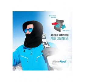 Balaclavas 4 in 1 Full Face Hood for Adults- Fleece Balaclava- Ski Mask Hoodie- Face Fleece Mask - Moss Green - CI18ZCL35ME $...