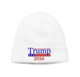 Skullies & Beanies Trump Make America Great Again Beanie Skully Cap Hat Watch Hat Ski Cap Hat DeepHeather - White - CH12O1412...