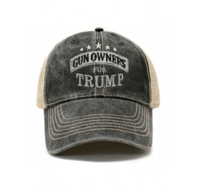 Baseball Caps Gun Owners for Trump Trump 2020 Keep America Great Campaign Rally Embroidered US Hat Baseball Trucker Cap - C31...