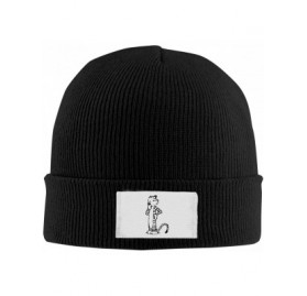 Skullies & Beanies Calvin Hobbes Beanie Cap Hat Ski Hat Cap Snowboard Hat for Men and Women Black - Black - CD18NRST93D $17.16