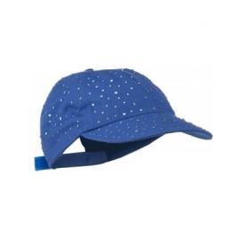 Baseball Caps Bejeweled Glitter Baseball Cap - Blue - CM11VSYDM13 $29.20