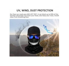 Balaclavas Cool Tube Face Mask- Rave Neck Gaiter- Scarf- Bandana- Summer Balaclava for Dust Wind UV Protection - Sfc - CQ1985...