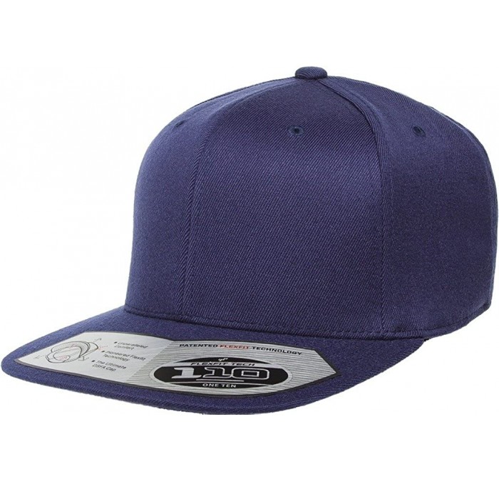 Baseball Caps One Ten Wool Cap - Snapback - 110F/T - Navy - C612LLJ8IBX $14.95