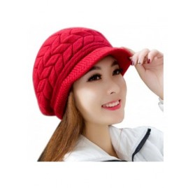 Skullies & Beanies Hats for Women- Fashion Women Hat Winter Skullies Beanies Knitted Hats Cap - Watermelon Red - C41886SGN87 ...