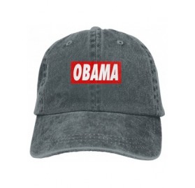 Baseball Caps I Miss Obama Denim Hat Adjustable Unisex Classic Baseball - Asphalt - CN18DW9M4SO $17.86