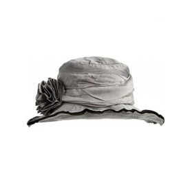 Sun Hats Women's Summer Hat with Bendable Wired Brim - Silver - CM17YY2OIYS $34.14
