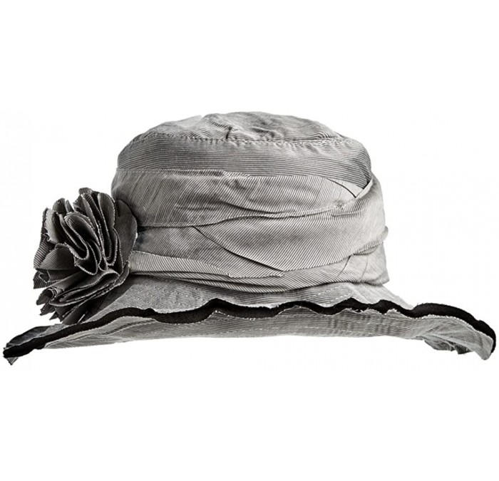 Sun Hats Women's Summer Hat with Bendable Wired Brim - Silver - CM17YY2OIYS $79.36