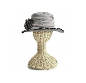 Sun Hats Women's Summer Hat with Bendable Wired Brim - Silver - CM17YY2OIYS $34.14