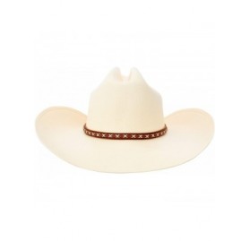 Cowboy Hats Classic Cattleman Straw Cowboy Hat Western Style Pinch Front Canvas Cowboy Cowgirl Hat - Canvas Sand - CD18RNW857...
