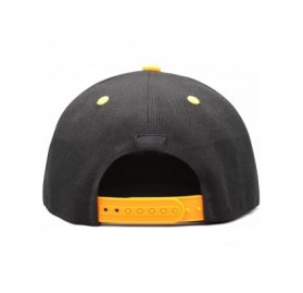 Baseball Caps Mens Womens Printing Adjustable Meshback Hat - Yellow - CO18NNTYW40 $21.95