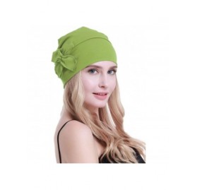 Skullies & Beanies Cotton Chemo Turbans Headwear Beanie Hat Cap for Women Cancer Patient Hairloss - Cotton Fruit Green - CW19...