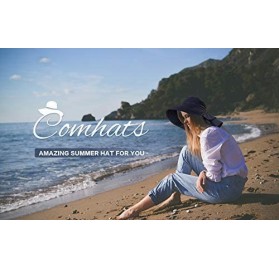 Sun Hats Summer Bill Flap Cap UPF 50+ Cotton Sun Hat with Neck Cover Cord for Women - 69085_navy 59-60cm Large - C7199C4T46L ...