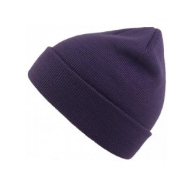 Skullies & Beanies Slouchy Beanie Cap Knit hat for Men and Women - Purple - CZ18WT8HAQ2 $8.34