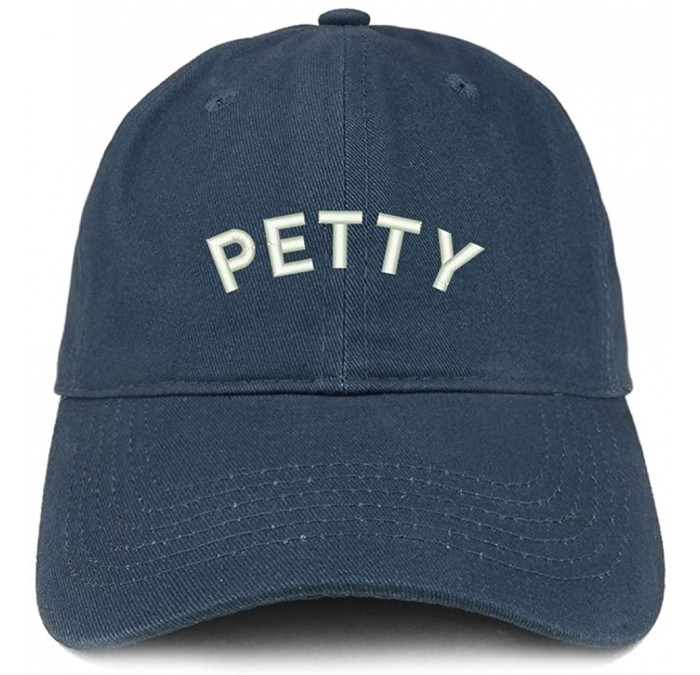 Baseball Caps Petty Embroidered Soft Crown 100% Brushed Cotton Cap - Navy - C012NV9J5FA $14.02