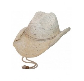 Cowboy Hats Ladies Toyo Straw Cowboy Hat - Natural - C812J22JW0R $14.32