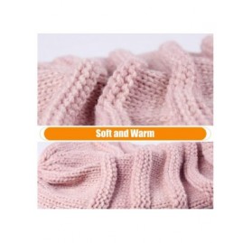 Skullies & Beanies Knitted Slouchy Oversized Crochet - Mix Black/Mix Pink - C418KHMCD4O $16.73