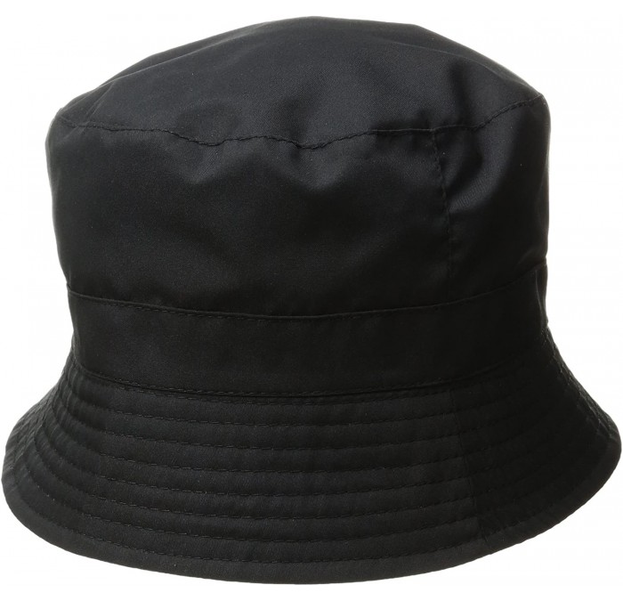 Bucket Hats Women's Water-Resistant Bucket Rain Hat - Black - CQ12N1IA2MD $41.40