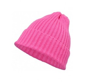 Skullies & Beanies Beanie Knit Hat Warm Winter Daily Slouchy Skull Beanies Cap for Women Kids - Rose Pink - CG18IE8G7LI $9.64