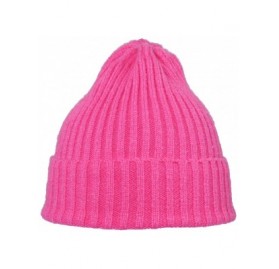 Skullies & Beanies Beanie Knit Hat Warm Winter Daily Slouchy Skull Beanies Cap for Women Kids - Rose Pink - CG18IE8G7LI $9.64