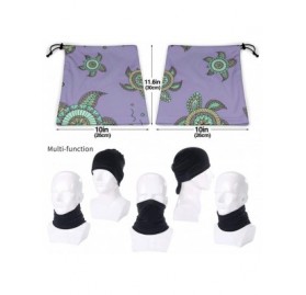 Balaclavas Neck Gaiter Headwear Face Sun Mask Magic Scarf Bandana Balaclava - Cartoon Childish Turtles - C6197SGG0HE $15.31