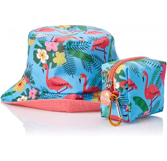 Baseball Caps Little Sun/Rain Kids Hat- 50+ Uv Protection - Flamingo - CZ18QCK0L2C $26.35