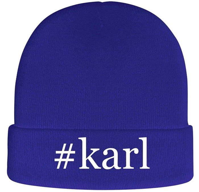 Skullies & Beanies Karl - Hashtag Soft Adult Beanie Cap - Blue - CK18AXE38EI $41.36