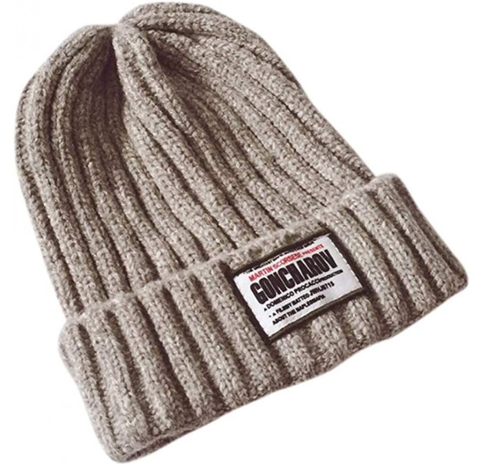 Skullies & Beanies Women's Solid Color Wool Knit Hats Earmuffs Parent-Child Caps - Gray3 - CA18UKGKQ70 $13.05
